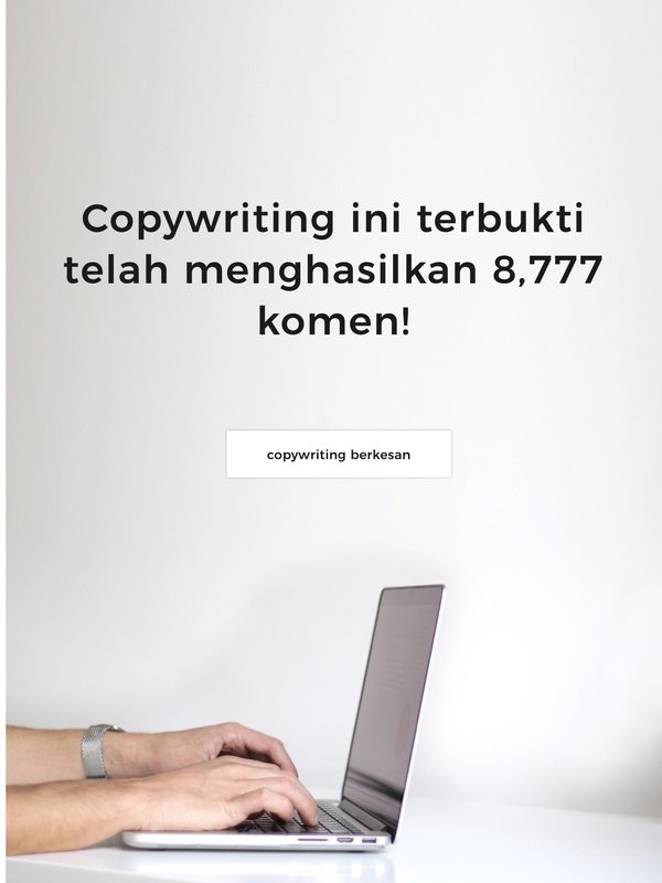 Ebook Copywriting Ini Terbukti Menghasilkan 8,777 Komen